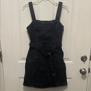 Hollister Black Mini Denim Dress